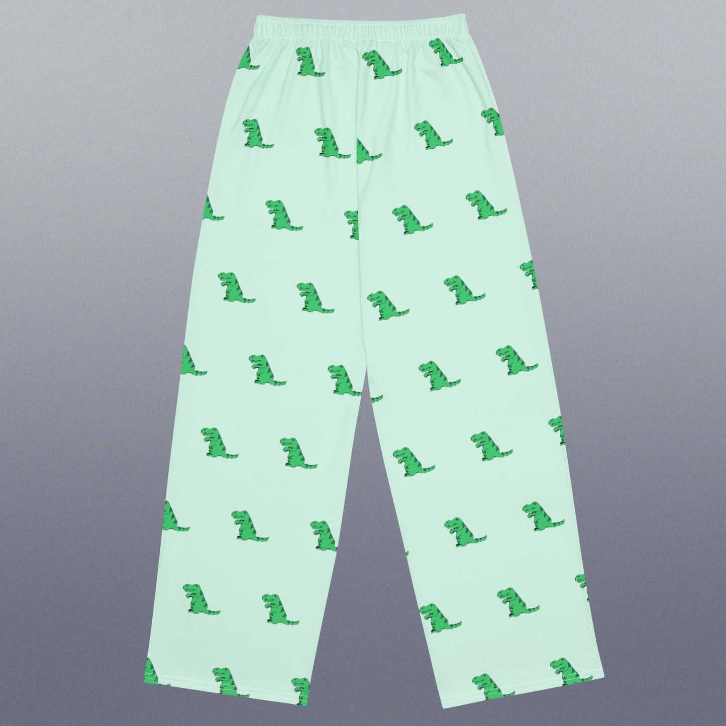 green dino (wide-leg pants)