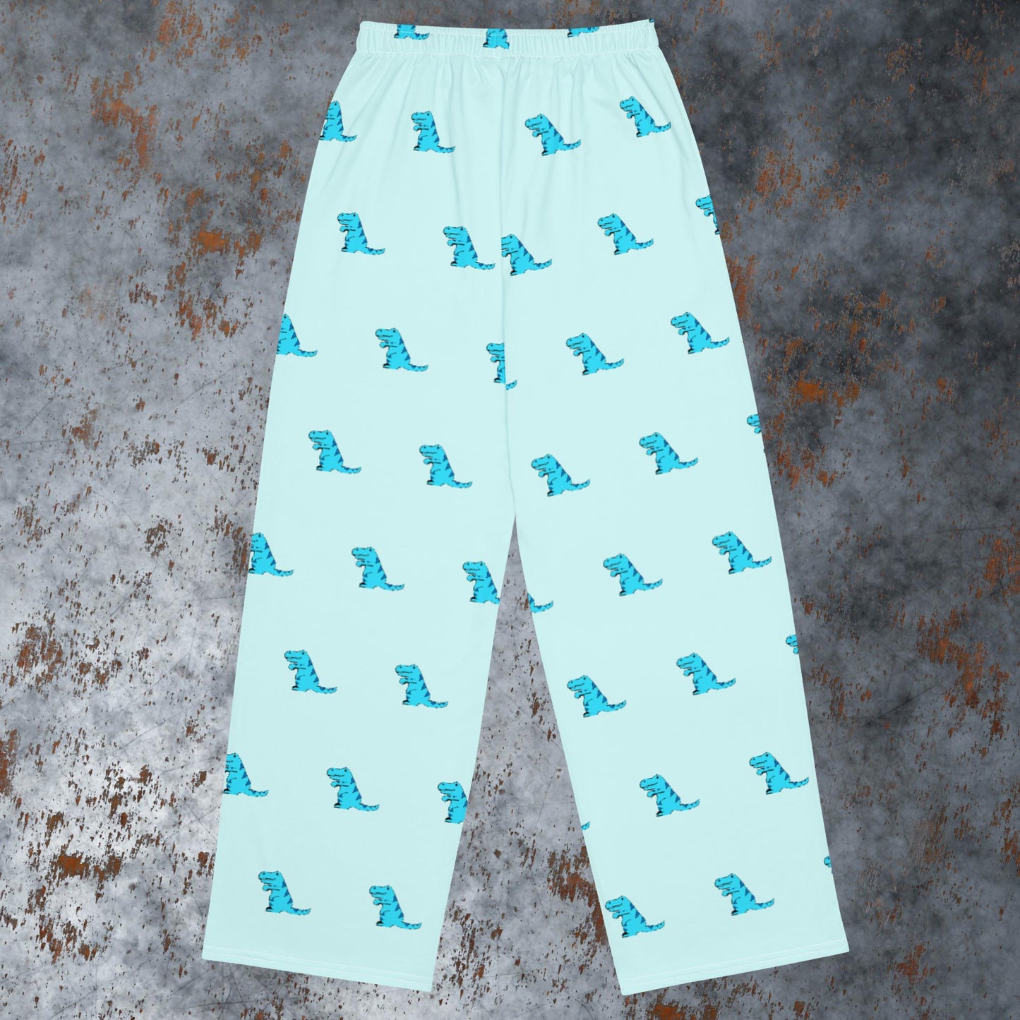 blue dino (wide-leg pants)