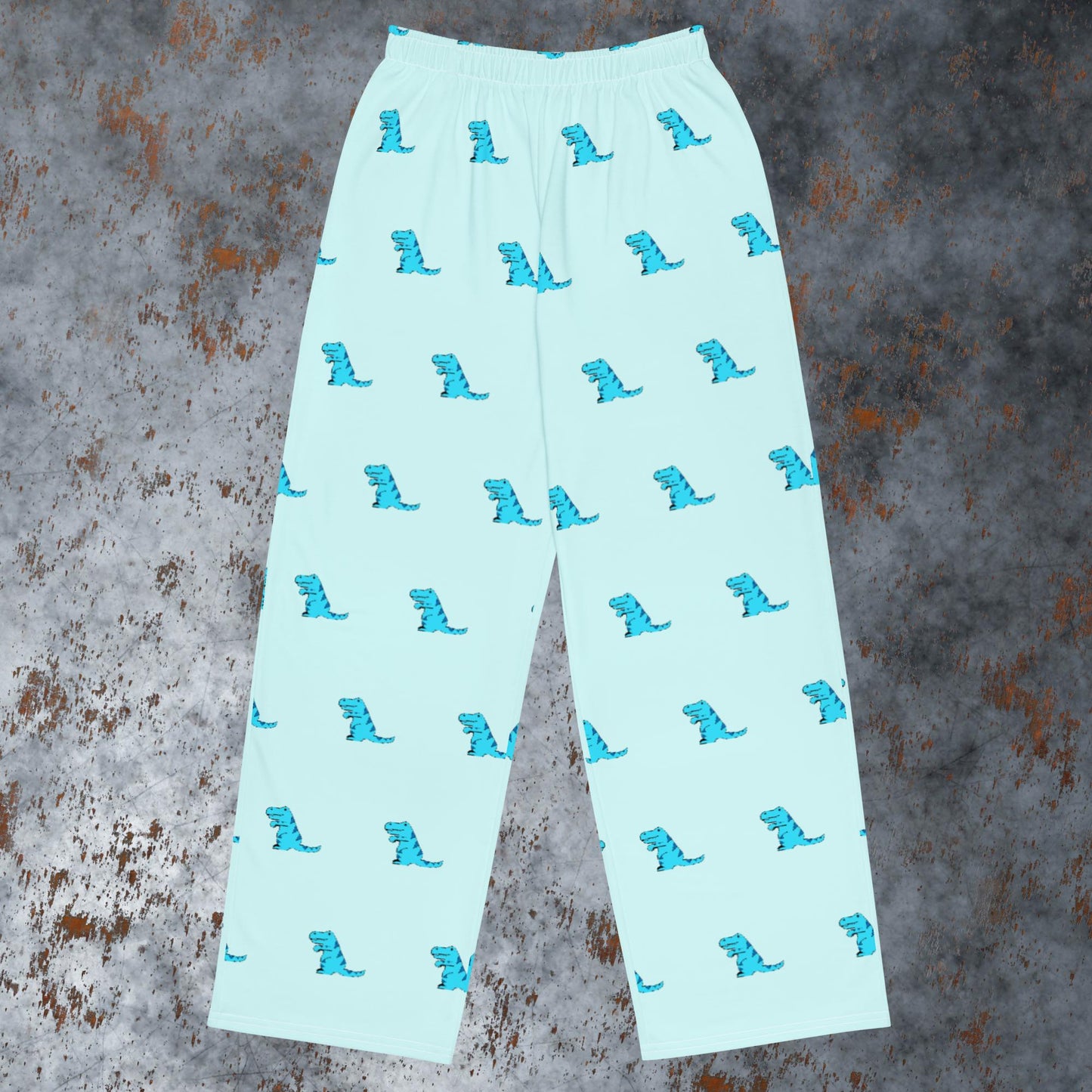 blue dino (wide-leg pants)