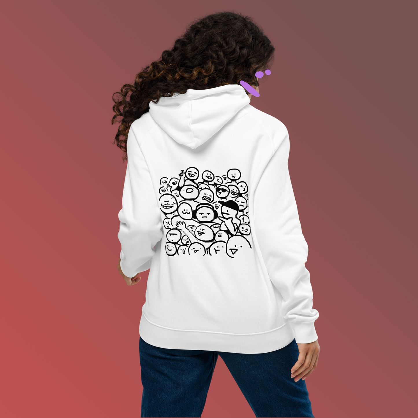 da people (eco raglan hoodie)