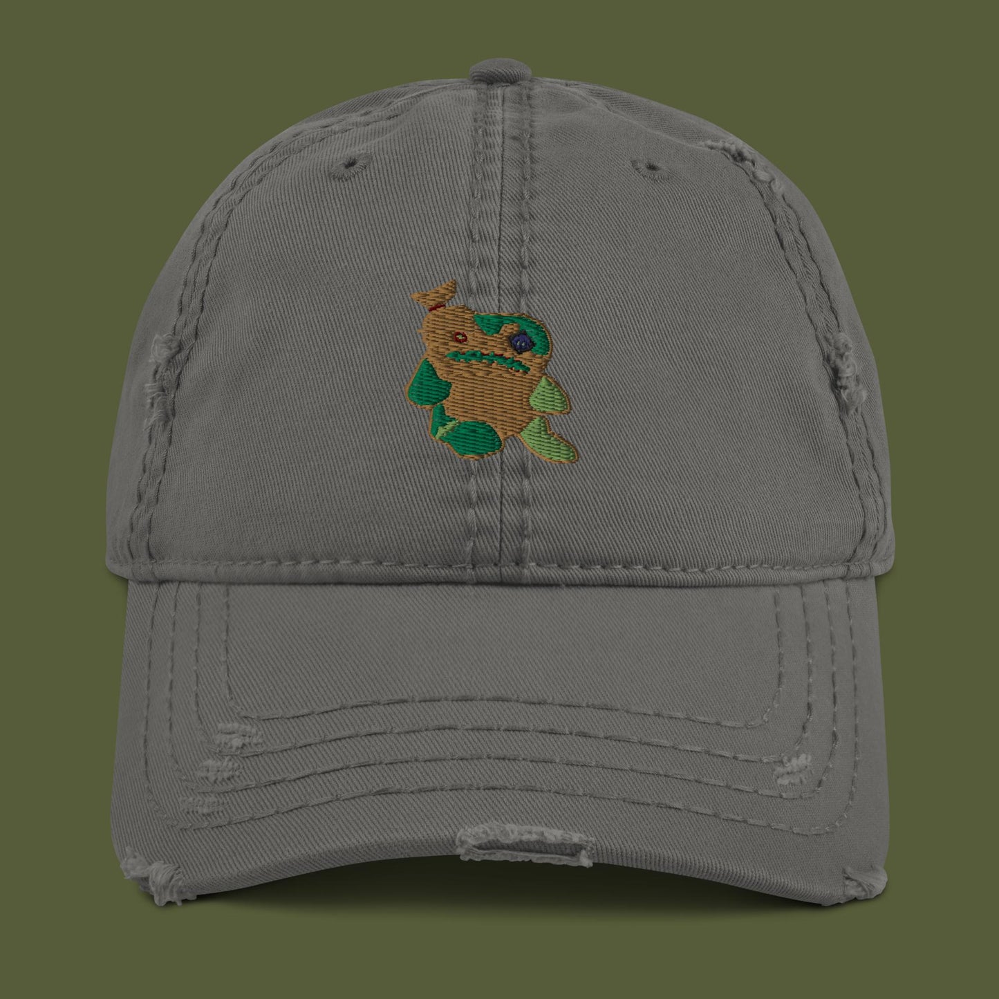 good ol' froggy (distressed hat)