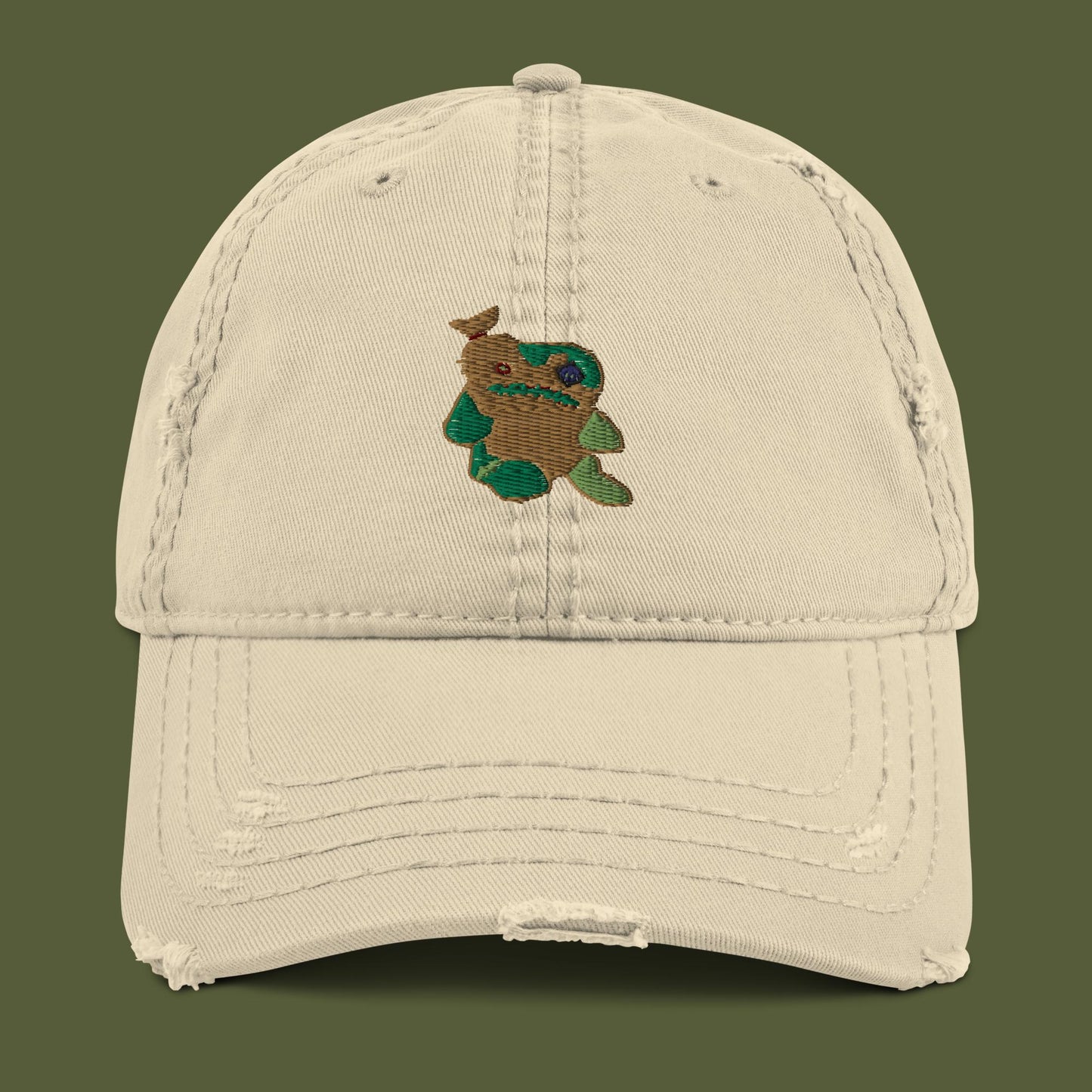 good ol' froggy (distressed hat)