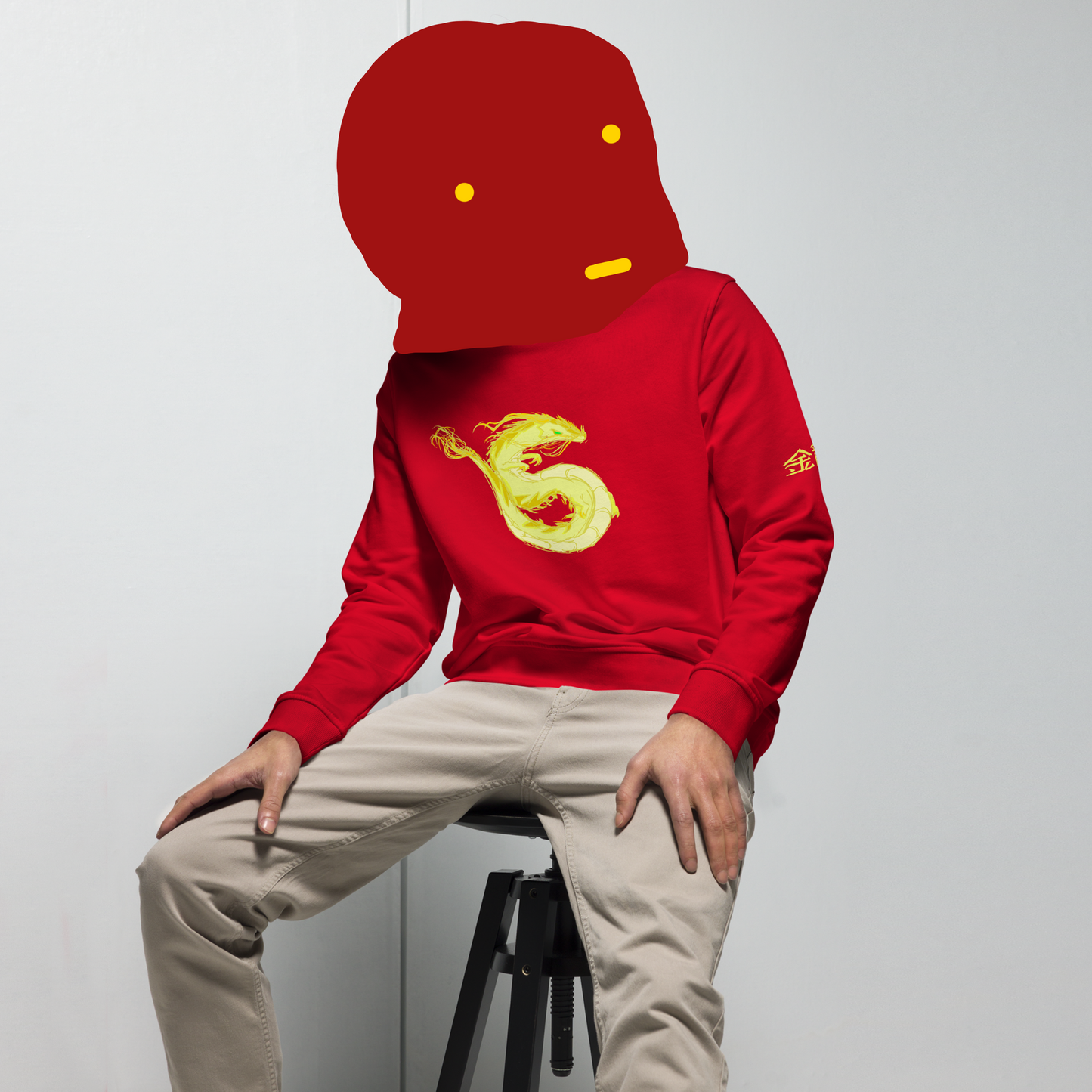 dragon 'S' (organic sweatshirt)