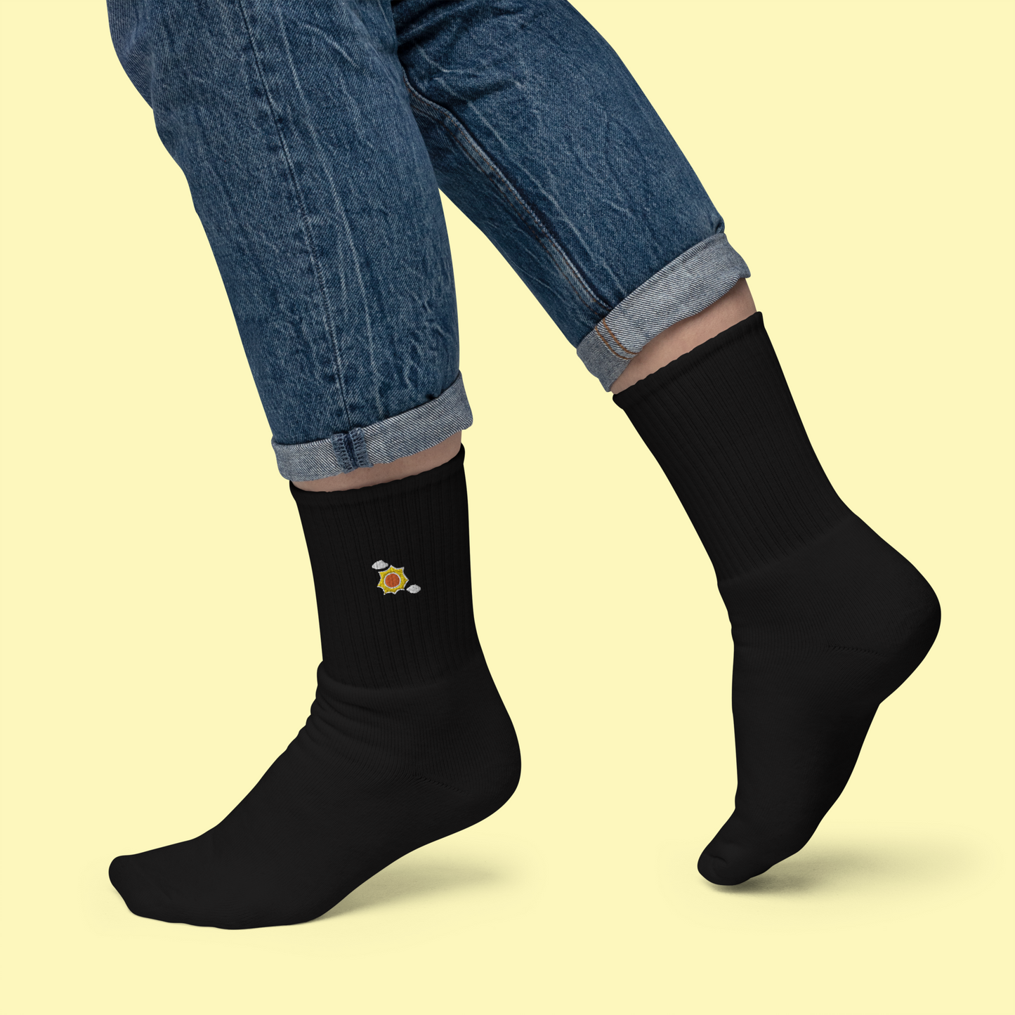 day (embroidered socks)