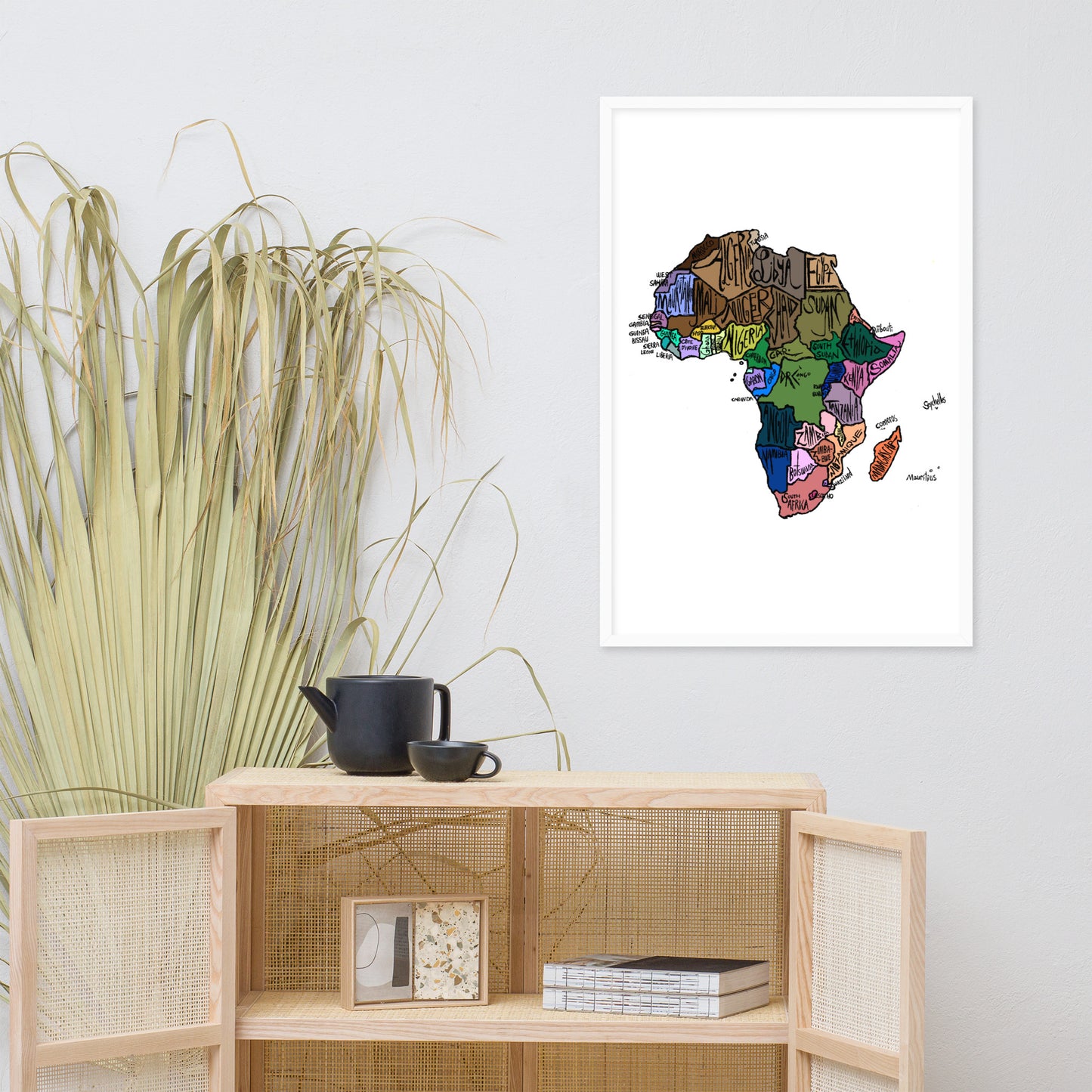 down in africa (framed poster)