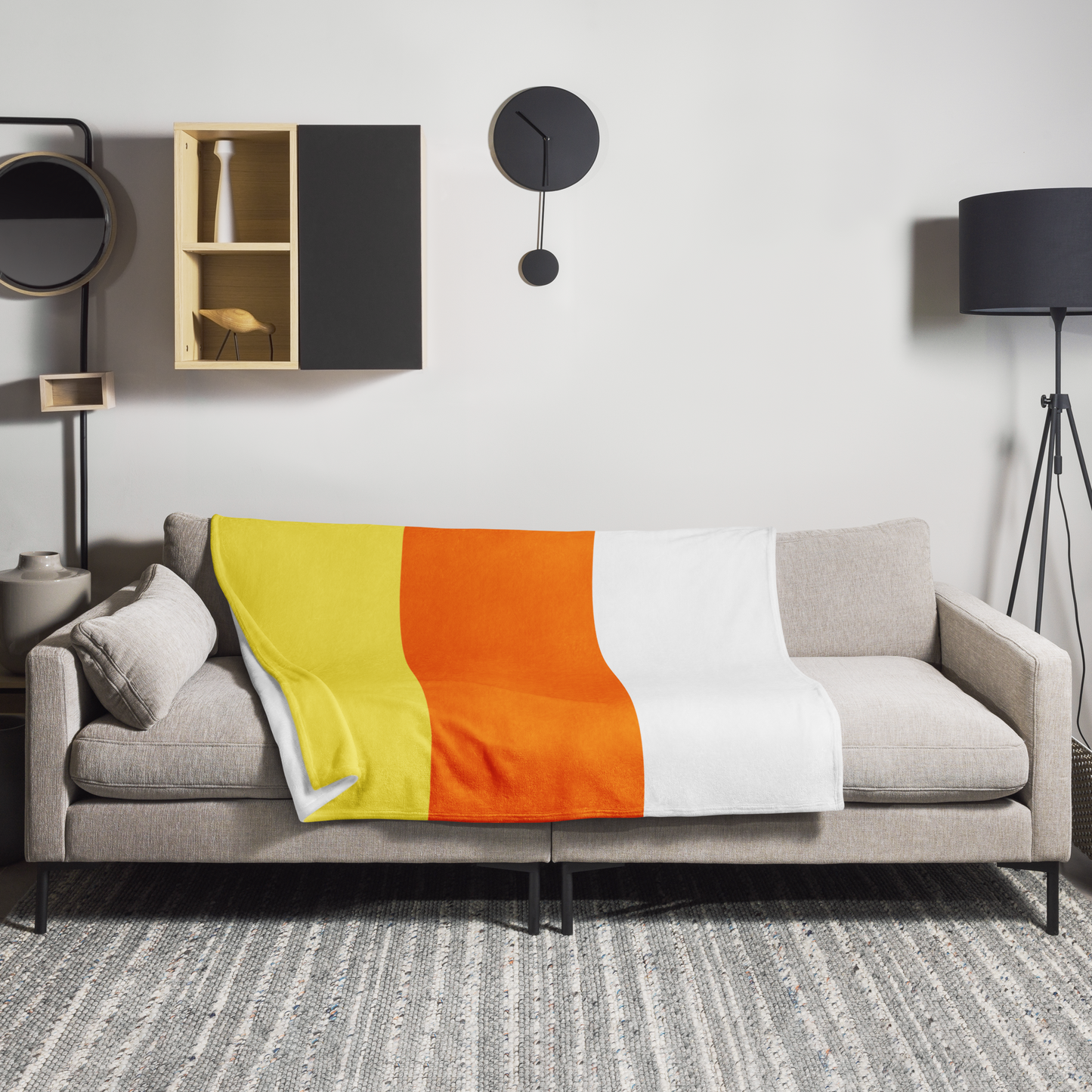 candy corn theme (throw blanket)