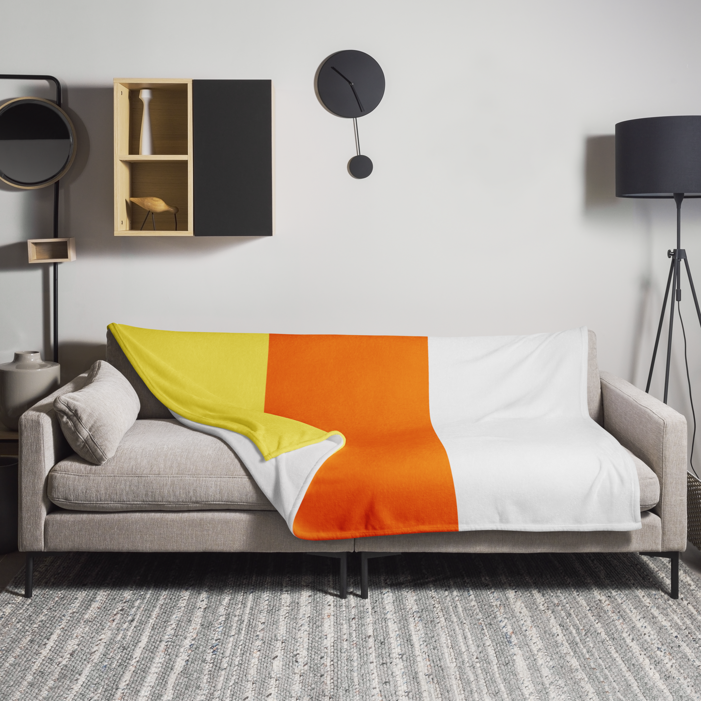 candy corn theme (throw blanket)