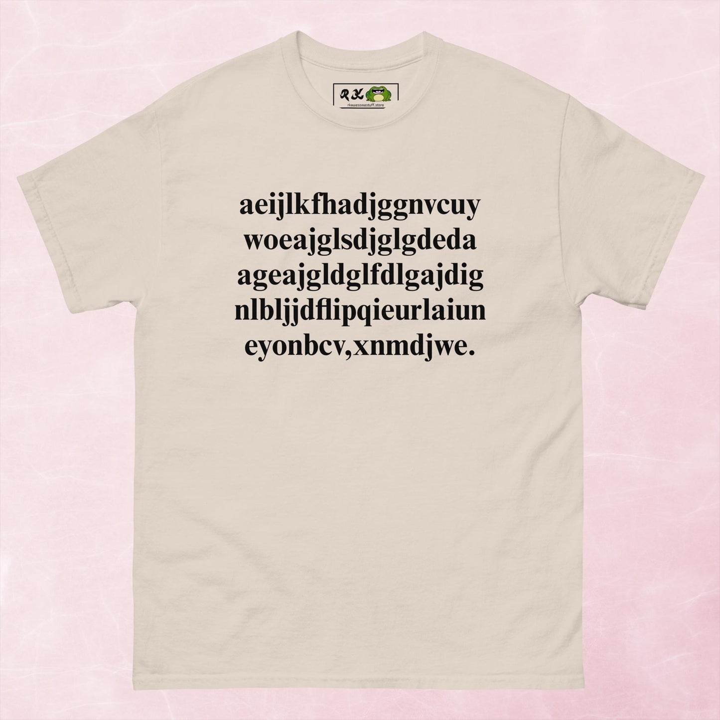 mashing the keyboard out of frustration (classic tee)