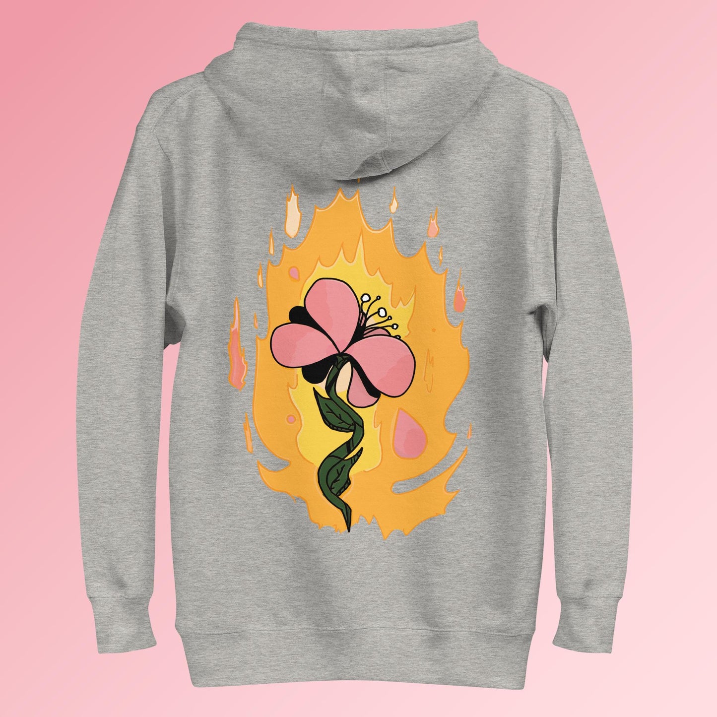 fleur brûlante (premium hoodie)