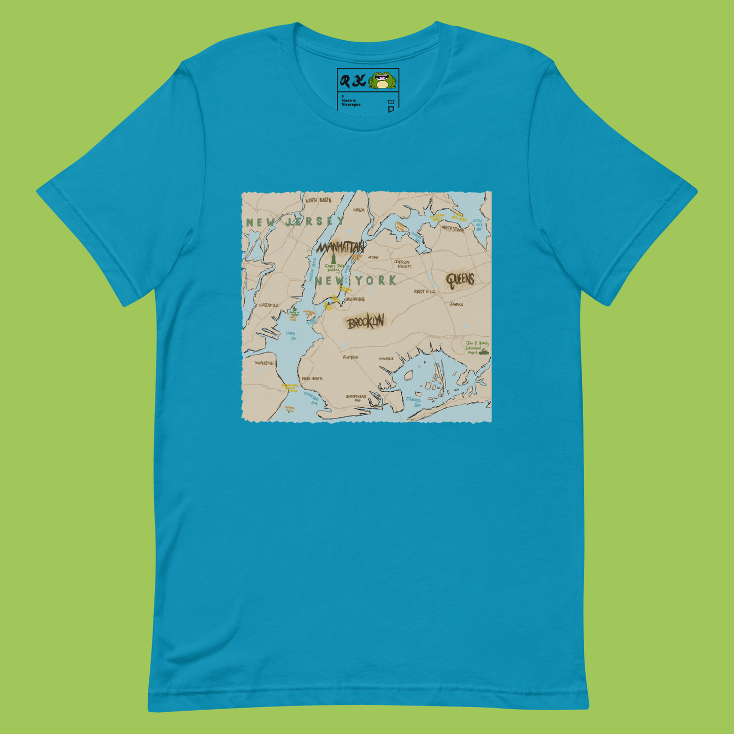 map of new york new york (t-shirt)