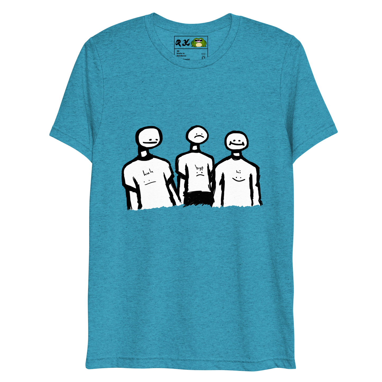 bye hi huh (short sleeve triblend t-shirt)