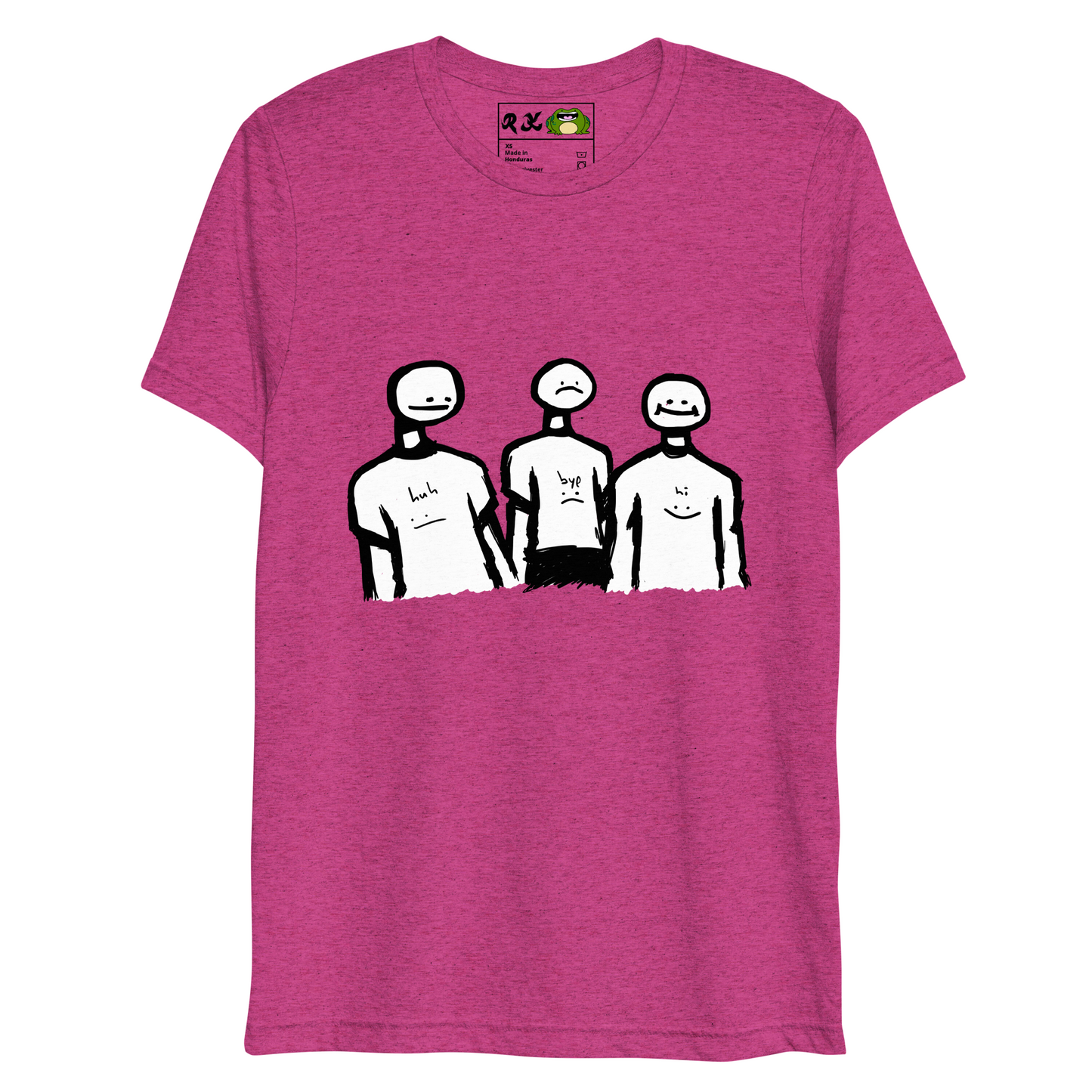 bye hi huh (short sleeve triblend t-shirt)
