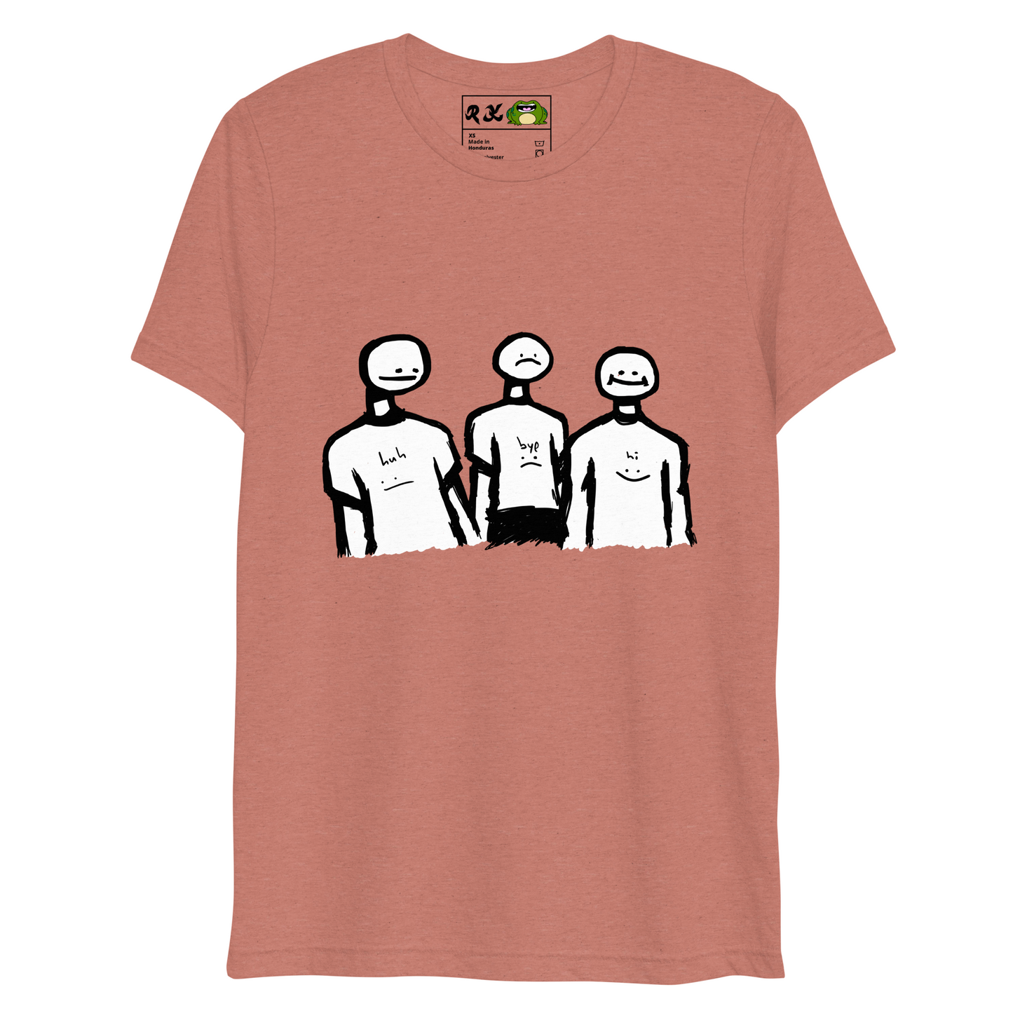 bye hi huh (short sleeve triblend t-shirt)