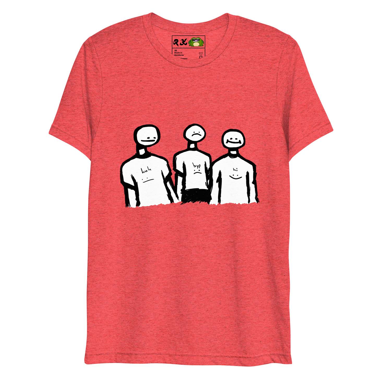bye hi huh (short sleeve triblend t-shirt)