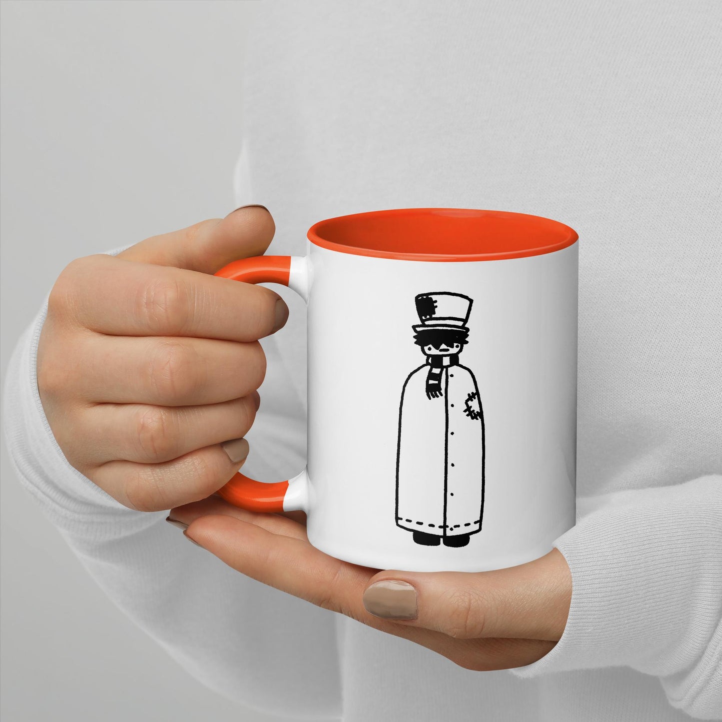 cool guy with scarf and hat (mug)