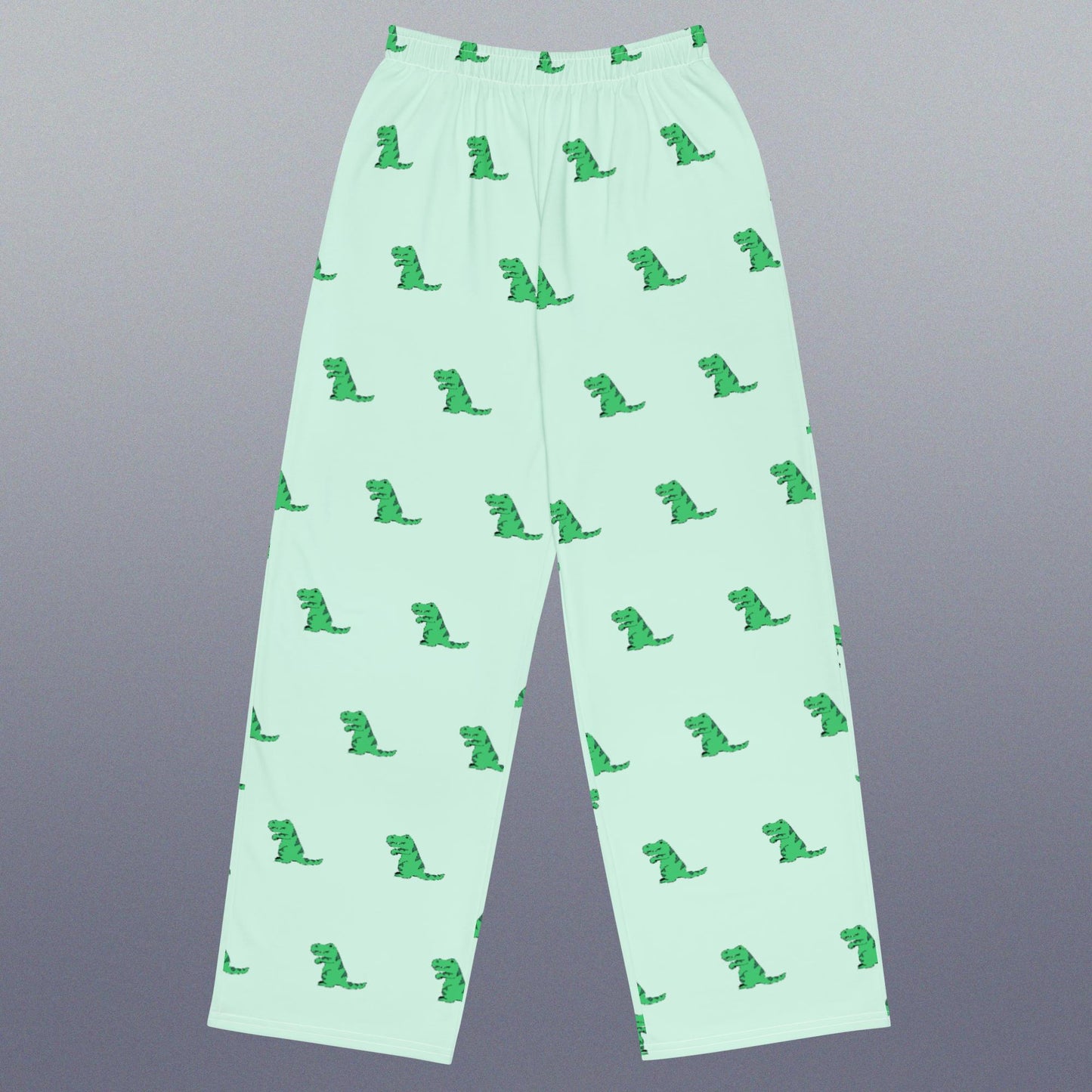 green dino (wide-leg pants)