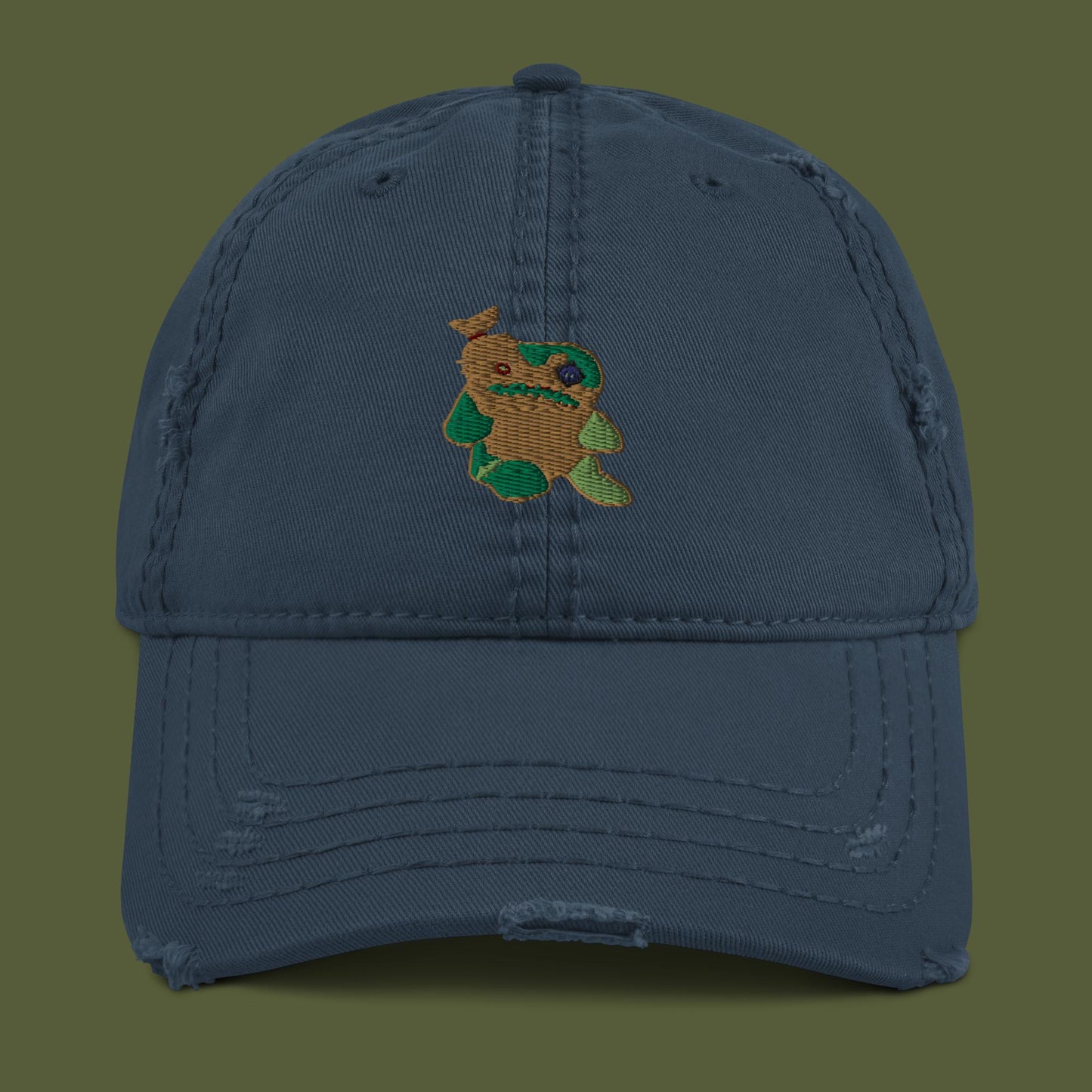 good ol' froggy (distressed hat)