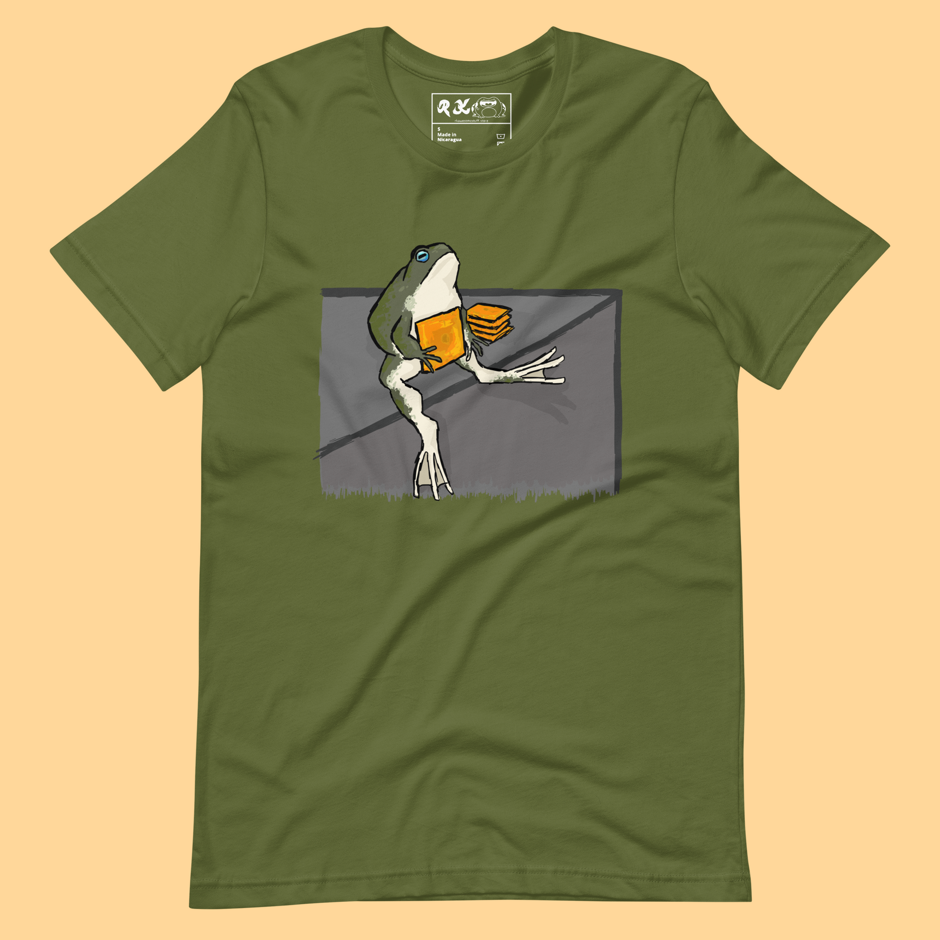 a forg with chez (t-shirt) – RK awesome stuff