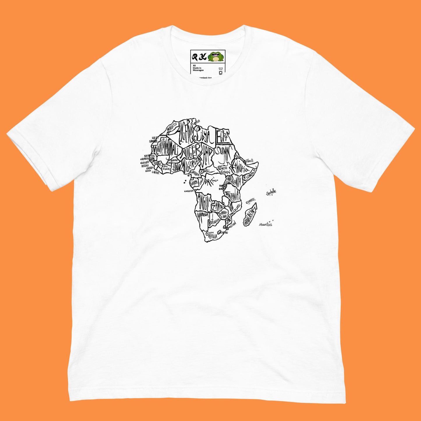 down in africa - black & white (t-shirt)